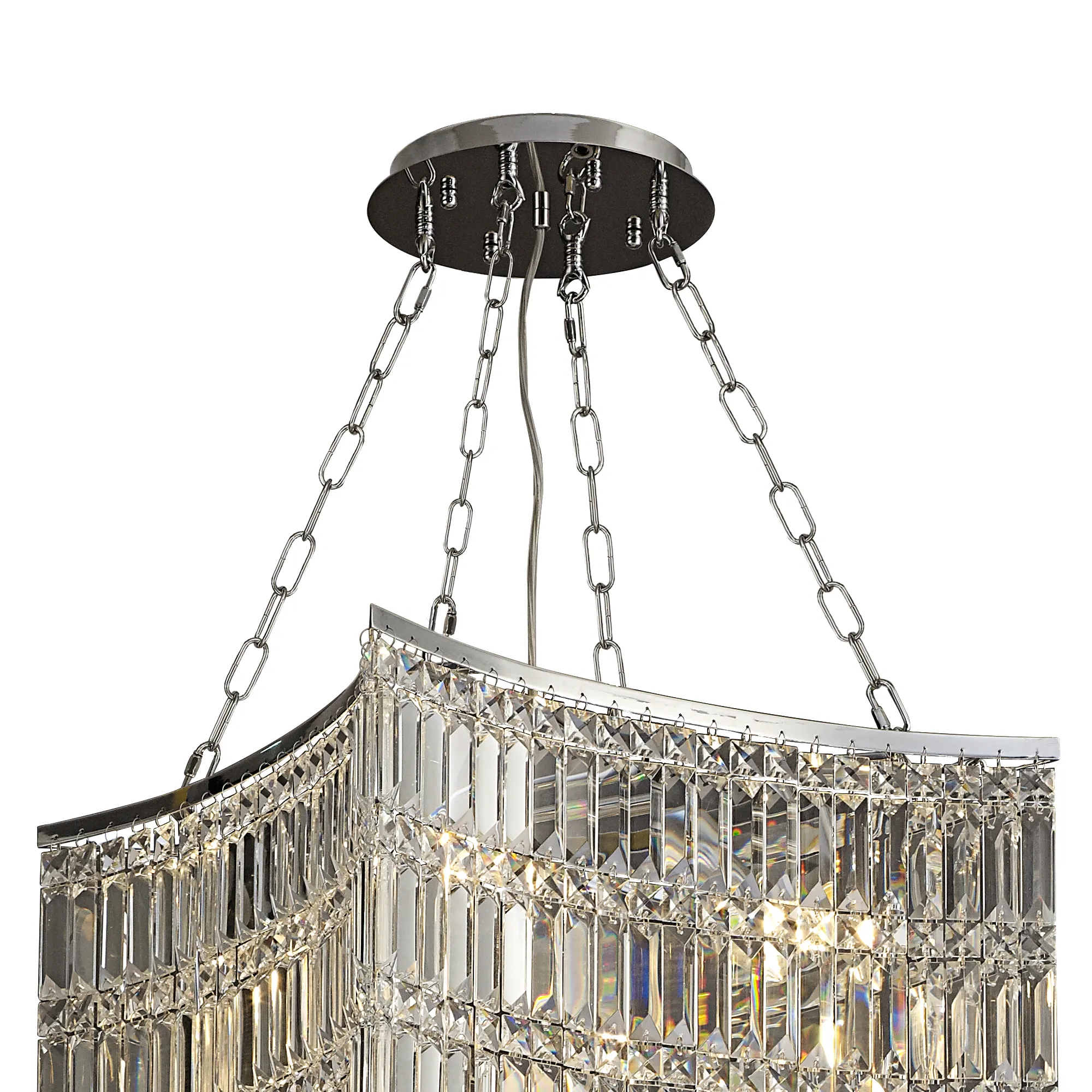 Gianni Crystal Chandelier 11 Light (30.4kg) Polished Chrome IL30644  Diyas Gianni